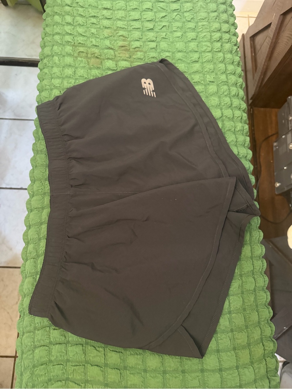 New Balance Black Women's Athletic Shorts with Side Slit